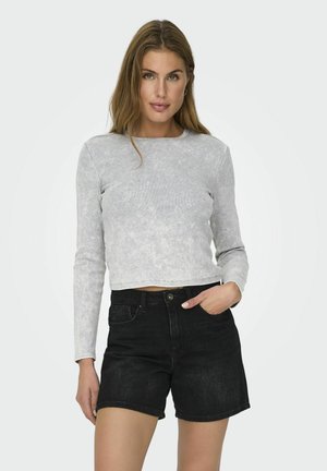 ONLY Strikkegenser - light grey melange
