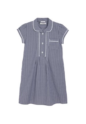 BUTTON FRONT GINGHAM - Vapaa-ajan mekko - dark blue