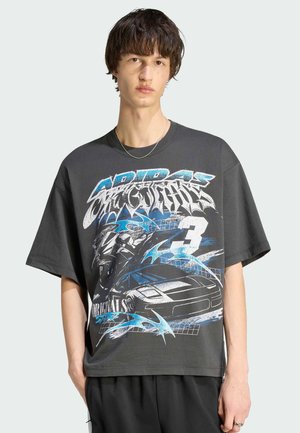 GURNGE RACING GRAPHIC - T-shirt print - utility black