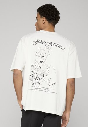 PUYO TEE - T-Shirt print - washed warm white