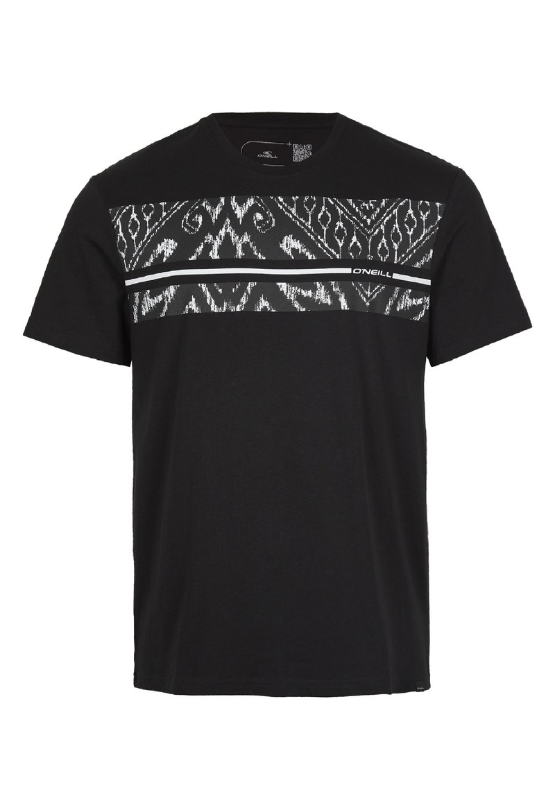 O’Neill T-shirt print gemêleerd zwart
