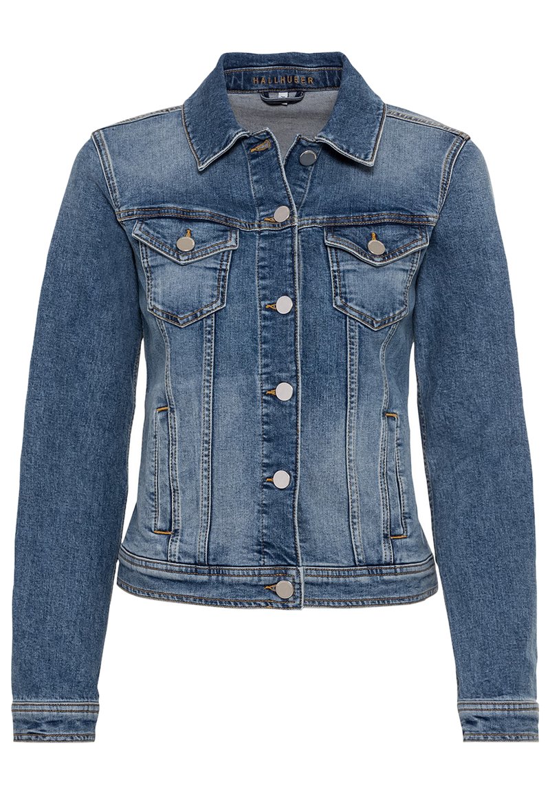 Damen Leichte Jacken | HALLHUBER SLIM FIT Jeansjacke vintage blue/blau - TB97071 Damen Leichte Jacken | HALLHUBER SLIM FIT Jeansjacke vintage blue/blau - TB97071