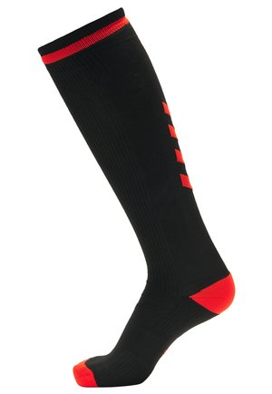 ELITE INDOOR - Calcetines hasta la rodilla - black/diva pink