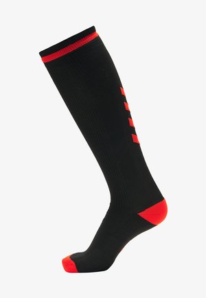 ELITE INDOOR - Calcetines hasta la rodilla - black/diva pink