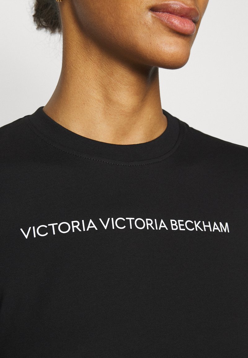 Damen Bekleidung | Victoria Beckham SLIM FIT LOGO T-Shirt print black/schwarz - AL30661 Damen Bekleidung | Victoria Beckham SLIM FIT LOGO T-Shirt print black/schwarz - AL30661