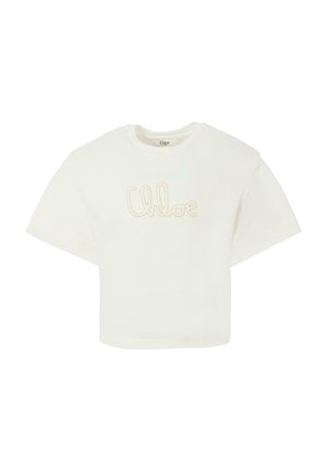 CHLOÉ A MANICA CORTA - T-shirt print - white