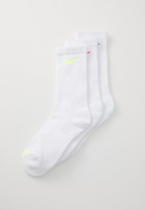 EVERYDAY PLUS CUSH CREW UNISEX 3 PACK - Sportsocken - white/volt/hyper pink/light photo blue