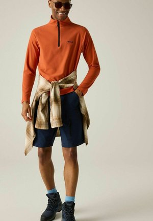 Regatta, REGATTA MONTES MEN FLEECE PULLI HERREN BLACK S - Fleece jumper - rusty orange
