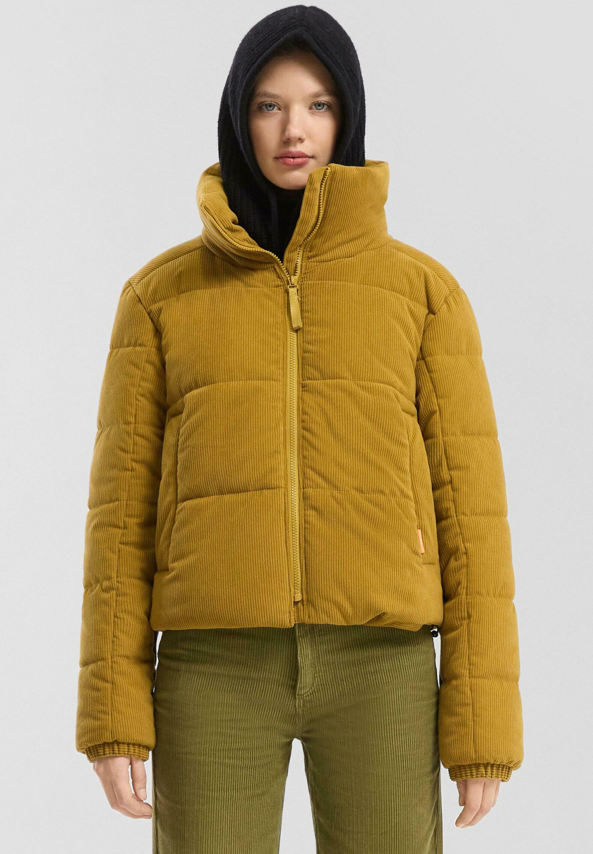Doudoune manteau fille moutarde capuche Gémo 12 ans - Vêtements