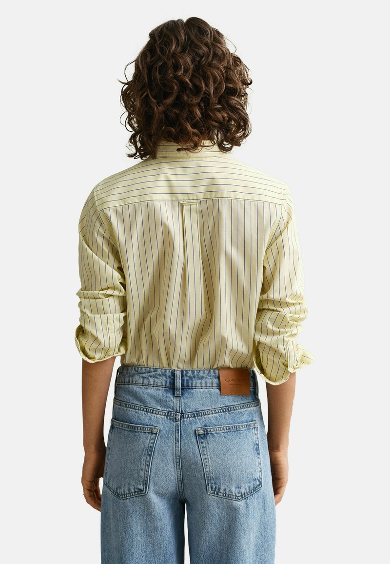 GANT REGULAR FIT CLASSIC STRIPED - Košilová halenka - vanilla yellow