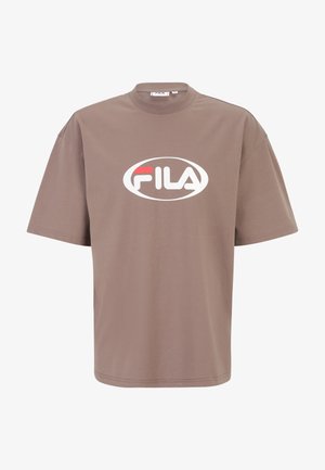 Fila T-shirt print - deep taupe