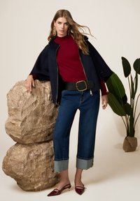 Oltre CON RISVOLTO - Jeans baggy - blu