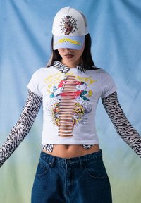 Ed Hardy LOVE-RUNS-WILD - T-shirts print - washed white