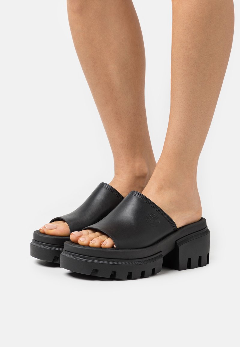 Timberland - EVERLEIGH SLIDE - Sandaler - black, Forstør