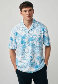 Next TEXTURED - Poloshirts - white blue