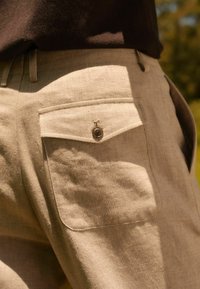 Next TEXTURED-REGULAR FIT - Chino - stone
