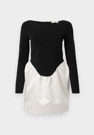 MARLEY COMBO DRESS - Kokteilinė suknelė / vakarėlių suknelė - black/ivory