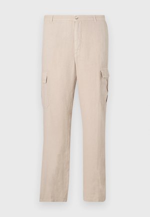 120% Lino MEN PANT - Pantalon cargo - sand