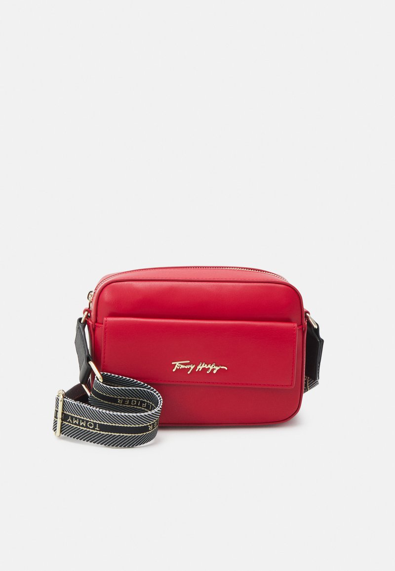 Tommy Hilfiger ICONIC CAMERA BAG SIGN Across body bag primary red