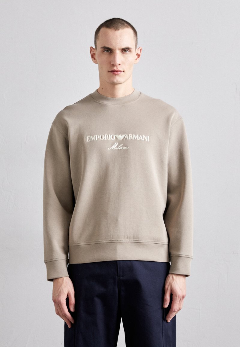 Emporio Armani - Sportinis megztinis - stone, Padidinti