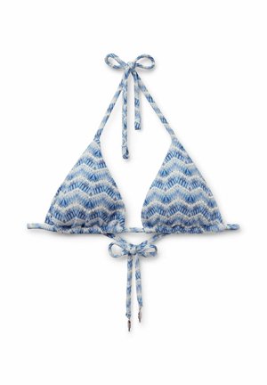 Calzedonia, WATER REFLECTION TRIANGLE - Horní díl bikin - blue