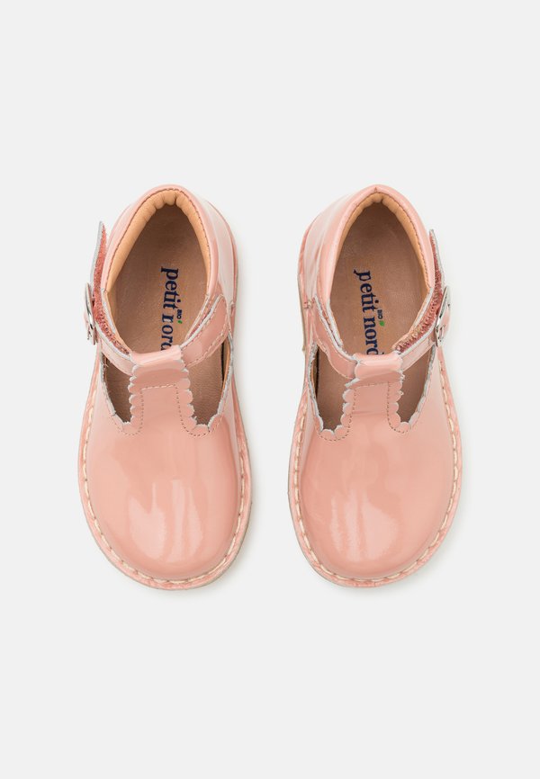 T-BAR SCALLOP - Touch-strap shoes - peach3