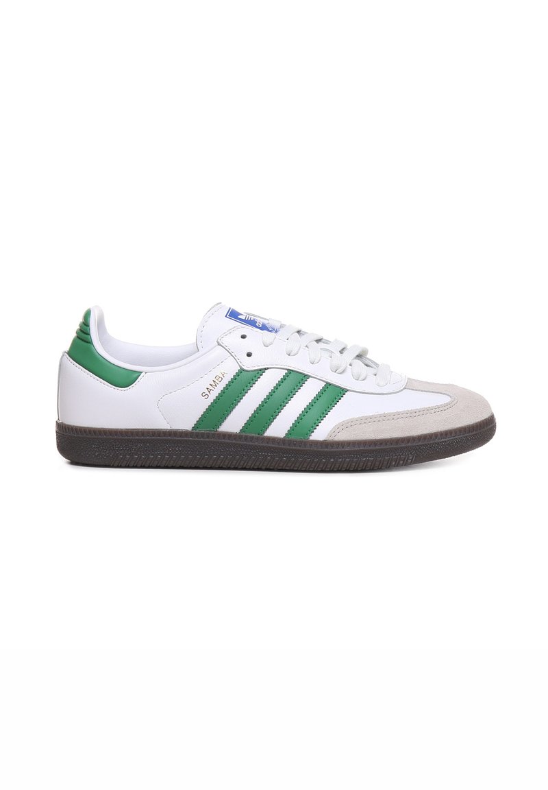 adidas Originals SAMBA OG - Trainers - white green/white - Zalando.co.uk