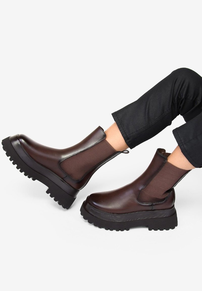 Bosanova Botines con plataforma - marron