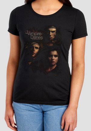 Cotton Soul, VAMPIRE DIARIES/SMOKEY VEIL - Print T-shirt - black