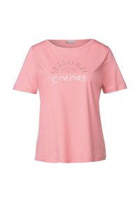 MIT WORDING - T-shirts print - rosa