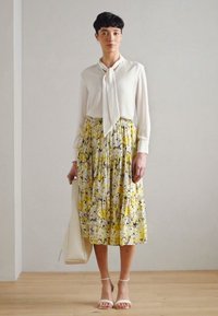 Lollys Laundry MIDI SKIRT - A-linjainen hame - yellow