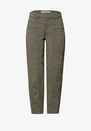 Street One Studio, BARREL LEG HOSE IM WASHED-LOOK - Pantalon classique - ashen olive