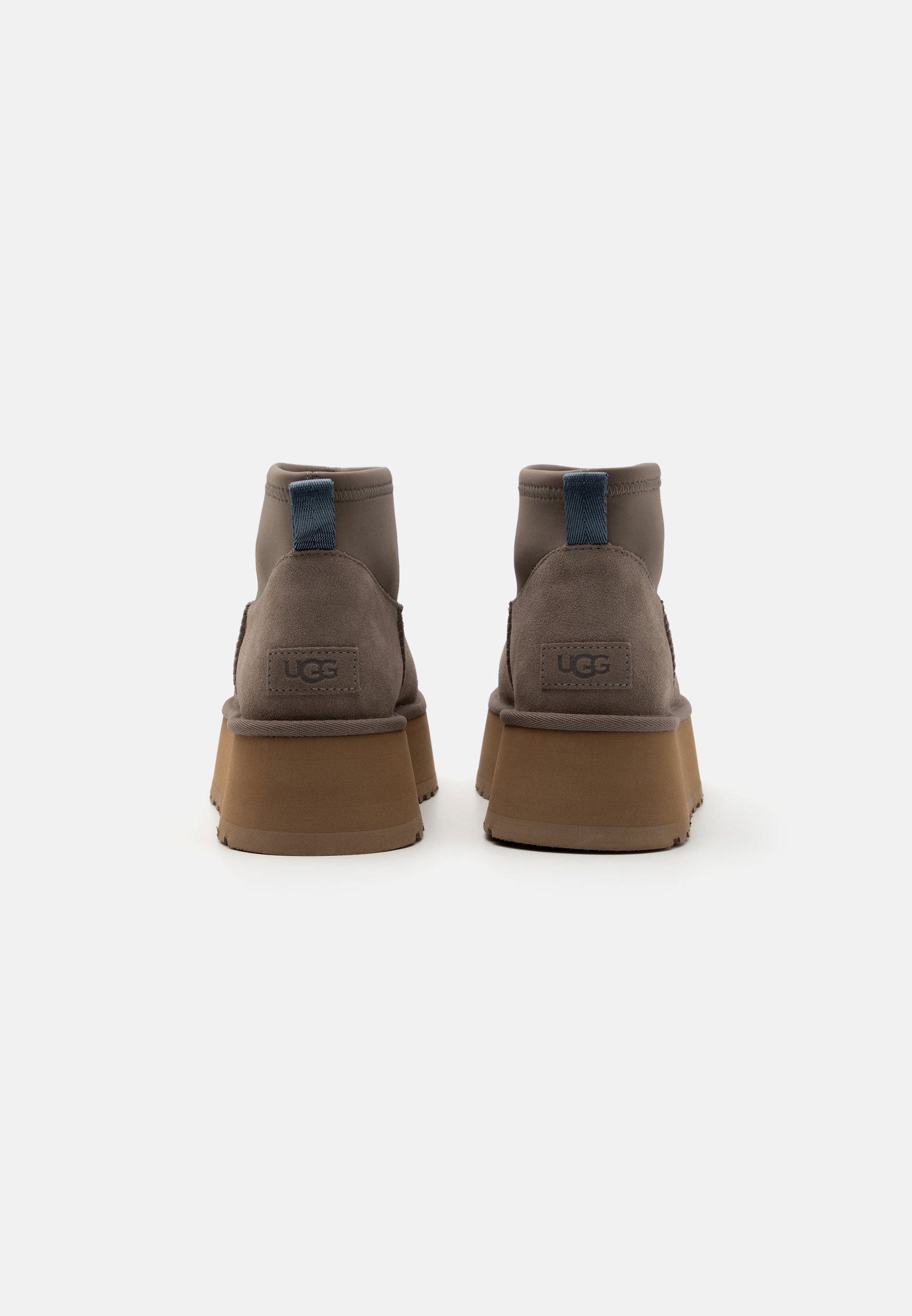UGG CLASSIC MINI DIPPER - Botine cu platformă - smoke plume/gri
