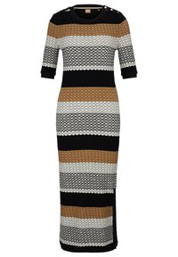 Robe Fourreau Hugo Boss Dirafia - Taille US 4 (IT 40), Multicolore, Manches 3/4, Neuf Avec étiquettes