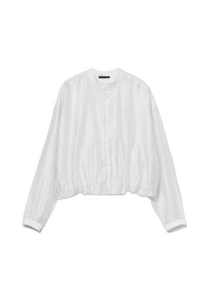 Sisley, WHITE SHIRT WITH BOW - Blouse - white