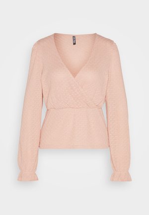 Pieces PCJUNE WRAP  - Camiseta de manga larga - misty rose