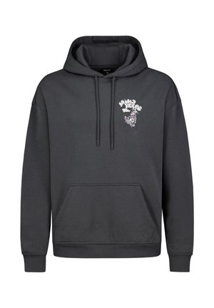MIT PRINT - Hoodie - dark grey