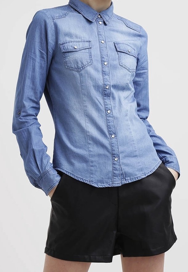 ONLY Blouse - blue denim