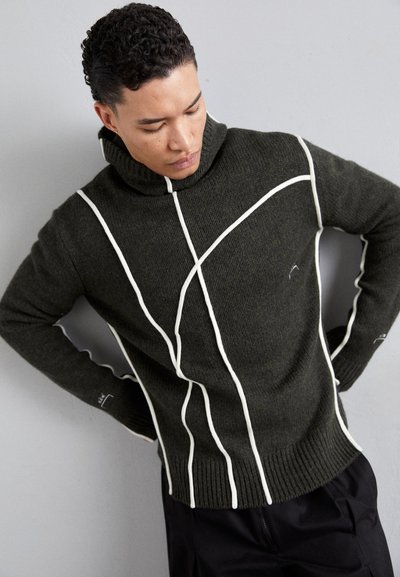 A-COLD-WALL* CONTOUR - Sweat à capuche - grey/green olive grey