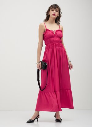 Calliope CORPETTO PUNTO SMOCK  - Maxikleid - fucsia