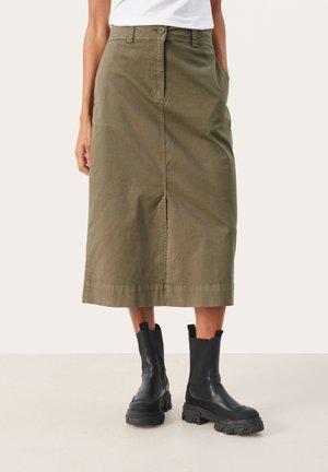 A-lijn rok - khaki