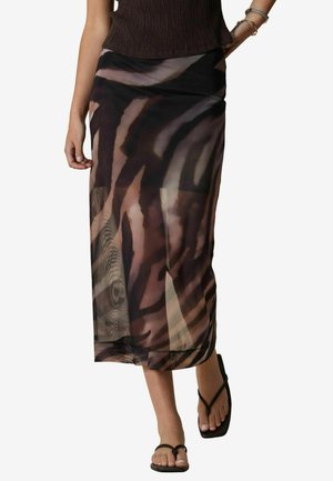 REGULAR FIT - Gonna a tubino - zebra