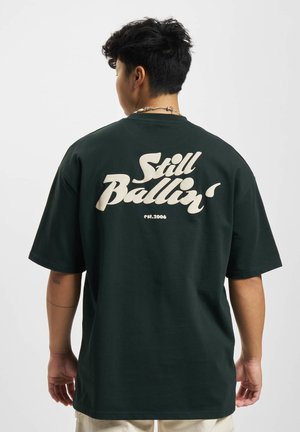 BALLIN - Potiskana majica - darkgreen