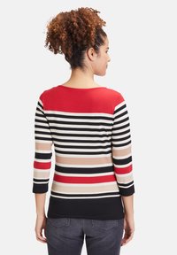 Betty Barclay MIT U-BOOT-AUSSCHNITT - Langarmshirt - rot schwarz