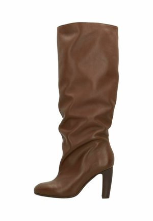 HOHE MIT WEITEM SCHAFT - High heeled boots - brown