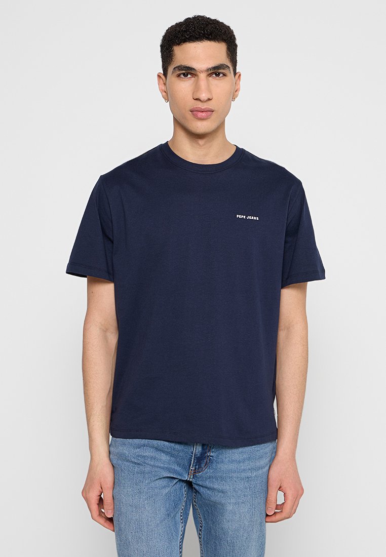 Pepe Jeans T-shirt basic donkerblauw