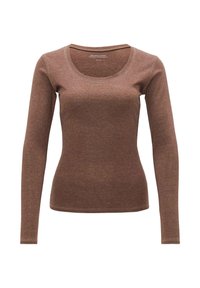 SOFT SLIM FIT BASIC - Langarmshirt - cocoa