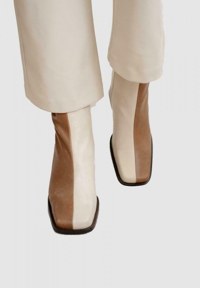 ALOHAS SOUTH BICOLOR - Botines - camel and beige/beige - Zalando.es
