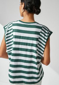Next CREW NECK - Marškinėliai su spaudiniu - green white