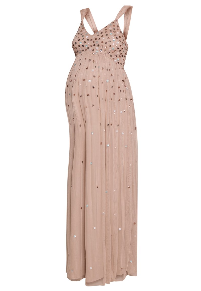 Maya Deluxe Maternity Galajurk donkerroze